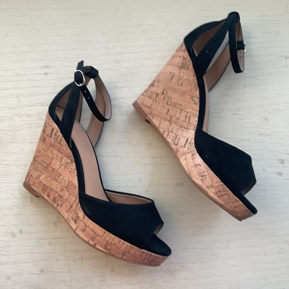 H&M Black Wedges Size 4.5
